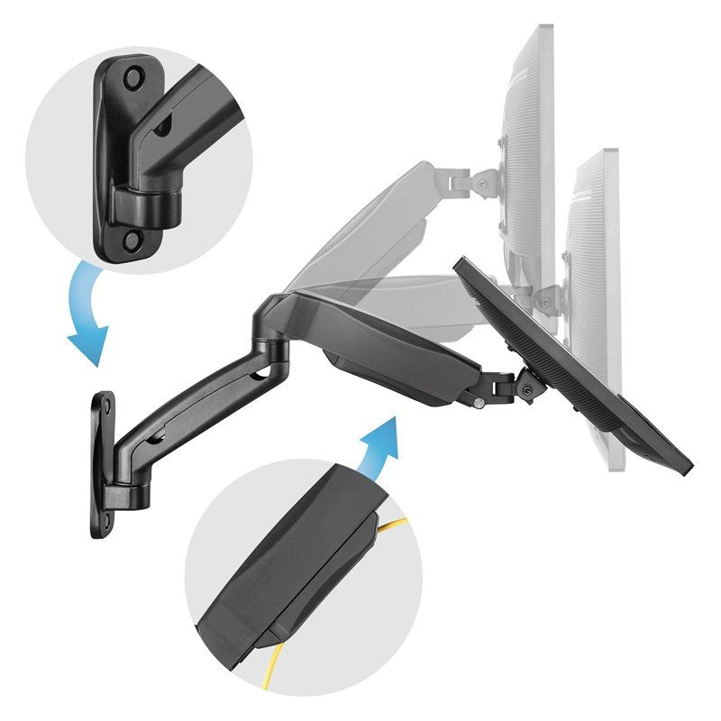 CNC Machine Monitor Mount Side View